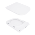 Presto Quadro Унітаз підлоговий Rimless 650×340×790 мм, White, із сидінням Slim Duroplast/Soft-close/Quick R