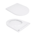 Qtap Taurus Унітаз підвісний Ultra Quiet 490×360×380 мм, White, із сидінням Slim Duroplast/Soft-close/Quick