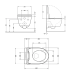 Qtap Taurus Унітаз підвісний Ultra Quiet 490×360×380 мм, White, із сидінням Slim Duroplast/Soft-close/Quick