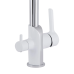 Qtap Grand Змішувач для кухні Chrome/White (k35) з під“єднанням для питної води QTGRA362CRW45668