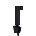 Qtap Gemini Змішувач для раковини Matt Black (k35) з гігієнічним душем QTGEM272BLM45690
