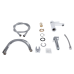 Qtap Grand Смеситель для раковины Chrome/White (k35) с гигиеническим душем QTGRA272CRW45671