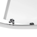 Qtap Presto Душова кабіна CRM1099AP5, 90x90 см, напівкругла, скло 5 мм Pear, розсувна, без піддона
