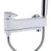 Qtap Jay Змішувач для ванни Chrome/White (k35) з поворотним виливом і душовим гарнітуром QTJAY260CRW45554