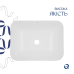 Qtap Scorpio Раковина врізна 510x390x145 мм, White, прямокутна, без донного клапана QT1411K490WN