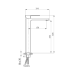 Qtap Gemini Змішувач для раковини високий Chrome/White (k35) QTGEM269CRW45679
