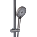 Душова система Qtap Slavonice на три споживачі (з виливом) QTSLA111GMB45905 Gunmetal Black PVD