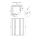 Qtap Pisces Душова кабіна CRM107-9SP5, 75-90x75-90, квадратна, скло 5 мм Pear, регульований профіль, роздв