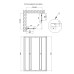 Qtap Pisces Душова кабіна BLA107-9SC5, 75-90x75-90, квадратна, скло 5 мм Clear, регульований профіль, розд