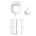 Qtap Capricorn Душова кабіна BLA1099SC6, 90x90 см, квадратна, скло 6 мм Clear, CalcLess, двостулкова, без по