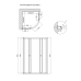 Qtap Taurus Душова кабіна CRM1011AC6, 100x100 см, напівкругла, скло 6 мм Clear, CalcLess, без піддона