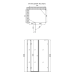 Qtap Capricorn Душова кабіна CRM1018RC6, 100x80 см, прямокутна, скло 6 мм Clear, CalcLess, двостулкова
