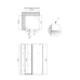 Qtap Capricorn Душевая кабина CRM1011SC6, 100x100 см, квадратная, стекло 6 мм Clear, CalcLess, распашная, без поддона