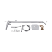 Змішувач для ванни Qtap Podlaha підлоговий (з душовим гарнітуром) QT19103VDC Chrome