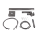 Lidz Kubis 004 Смеситель для ванны напольный Nickel (k35) c душевым гарнитуром LDKUB004NKS46101 Nickel
