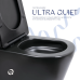 Qtap Scorpio Унитаз напольный Ultra Quiet 660×360×855 мм, Matt Black, с сиденьем Slim Duroplast / Soft-close / Quick Release QT142