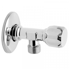Кран кутовий з металевою ручкою 1/2x1/2 Ferro