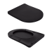 Qtap Scorpio Унитаз напольный Ultra Quiet 660×360×855 мм, Matt Black, с сиденьем Slim Duroplast / Soft-close / Quick Release QT142