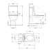 Qtap Scorpio Унитаз напольный Ultra Quiet 660×360×855 мм, Matt Black, с сиденьем Slim Duroplast / Soft-close / Quick Release QT142