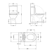 Унітаз Qtap Robin підлоговий Ultra Quiet relase бачок 3/7.15L MATT BLACK