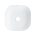 Qtap Kolibri Раковина накладна 425x425x140 мм, White, квадратна, без донного клапана QT1011K396WN
