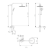 Душова система Pure Brinex 1030 на 3 споживач Nickel BRIPUR1030NKL