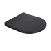 Унітаз підвісний Robin New Ultra Quiet 490x365x325 мм, Matt Black, із сидінням Slim Duropl/Soft-close Qtap