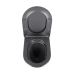 Унітаз підвісний Robin New Ultra Quiet 490x365x325 мм, Matt Black, із сидінням Slim Duropl/Soft-close Qtap