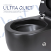 Qtap Taurus Унітаз підвісний Ultra Quiet 490×360×380 мм, Matt Black, із сидінням Slim Duroplast/Soft-close/