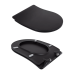 Qtap Taurus Унітаз підвісний Ultra Quiet 490×360×380 мм, Matt Black, із сидінням Slim Duroplast/Soft-close/
