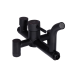 Lidz Aria 1030 Душова система для кабіни Black (k35) на три споживачі (з виливом) LDARI1030BLA43373
