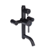 Lidz Aria 1030 Душова система для кабіни Black (k35) на три споживачі (з виливом) LDARI1030BLA43373