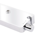Душова система Qtap Sloup термостатична на два споживачі з поличкою QTSL57T105VOGC Chrome/White
