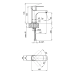 Qtap Lipno Смеситель для раковины низкий Matt Black (k35) QTLIPNO1023101CB
