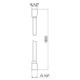 Qtap Hadice Шланг для ручного душа 1600 мм, Graphite QTHADPVC160G