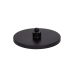 Лійка для верхнього душу Qtap Hlavova D 230 мм округла Black Matt