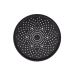 Лійка для верхнього душу Qtap Hlavova D 230 мм округла Black Matt