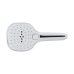 Лійка для ручного душу Qtap Rucni 120х120 мм прямокутна Chrome/White