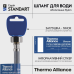 Thermo Alliance Standart Шланг для під“єднання змішувача (пара) 80 см NYLON M10x1/2“ В довгу голку TAS386W80L