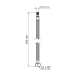 Thermo Alliance Standart Шланг для під“єднання змішувача (пара) 40 см NYLON M10x1/2“В TAS386W40