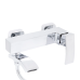 Qtap Swan Cascada Змішувач для ванни з поворотним виливом (з душовим гарнітуром) QTSWA260CRM45565 Chrome