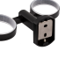Qtap Liberty Стакан з тримачем настінний подвійний QTLIBBLM1155 Black