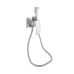 Qtap Swan Cascada Набір для гігієнічного душу, Chrome (k35), прямокутний QTSWA262CRM45567