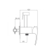 Qtap Swan Cascada Набір для гігієнічного душу, Chrome (k35), прямокутний QTSWA262CRM45567
