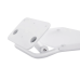 QT Сидіння відкидне COMFORT WHI5035, квадратне, металеве, білого глянсового кольору, кріплення в стіну