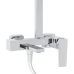 Qtap Gemini Душова система для ванни Chrome (k35) на три споживачі (з виливом) QT51103KNC