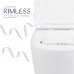 Swan Унітаз підлоговий Rimless 610×360×835 мм, White, із сидінням Slim Duroplast/Soft-close/Quick/ Qtap