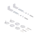 Swan Унітаз підлоговий Rimless 610×360×835 мм, White, із сидінням Slim Duroplast/Soft-close/Quick/ Qtap