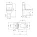 Swan Унітаз підлоговий Rimless 610×360×835 мм, White, із сидінням Slim Duroplast/Soft-close/Quick/ Qtap