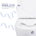 Qtap Swan Унітаз підлоговий Ultra Quiet 640×360×835 мм, White, із сидінням Slim Duroplast/Soft-close/Quick R